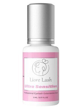 Liore Professional Eyelash Extensions Glue 5ml Ultra Sensitive 3-4 Weeks Date